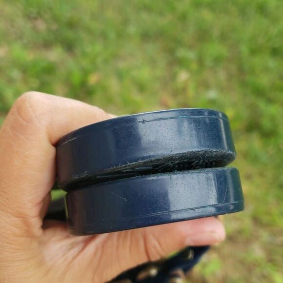 Jack Rogers Womens Georgica Jelly Sandals Slide Size 7 Beachy Vacation Navy Blue - Picture 9 of 12